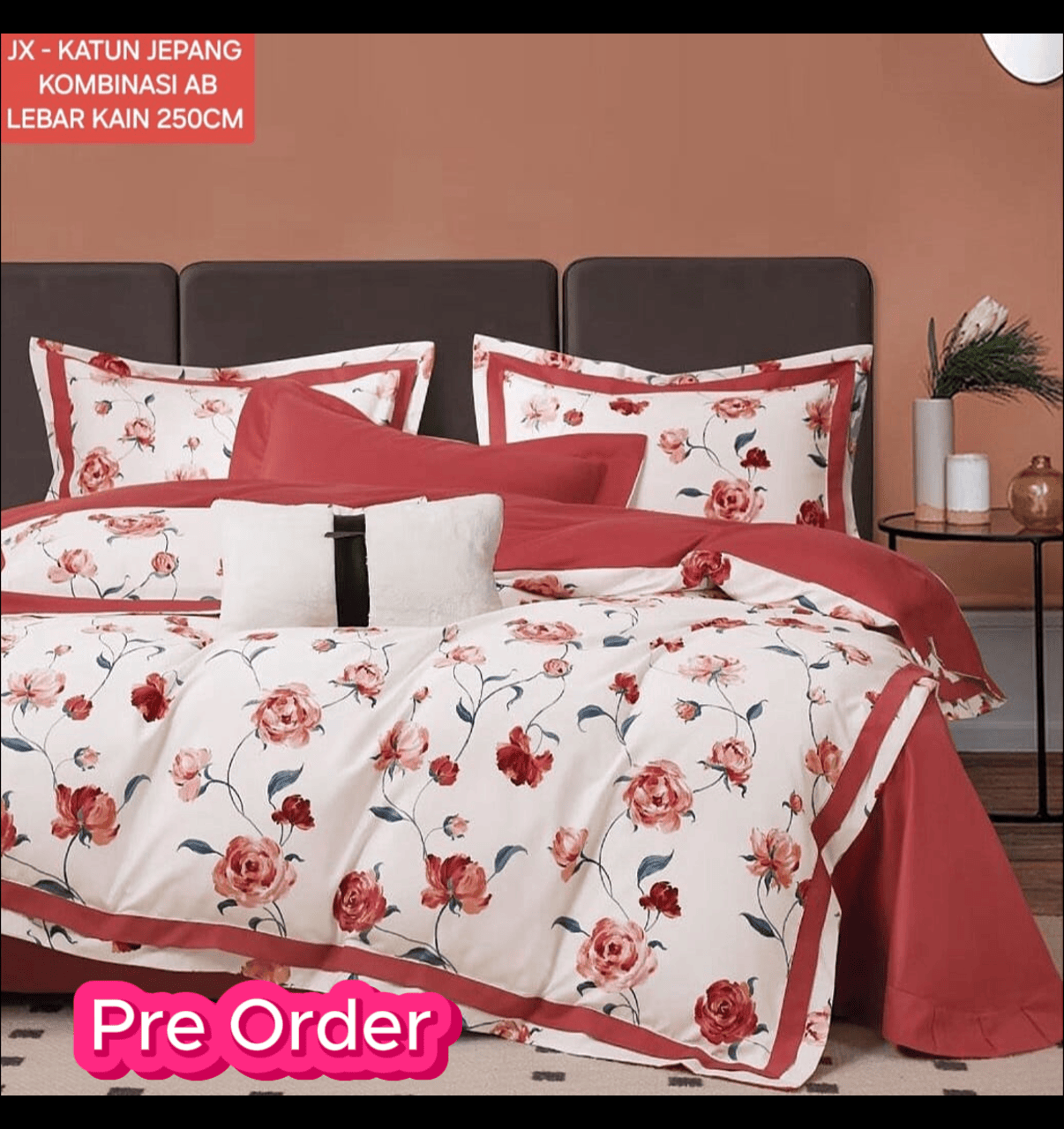 Motif Bunga coklat
